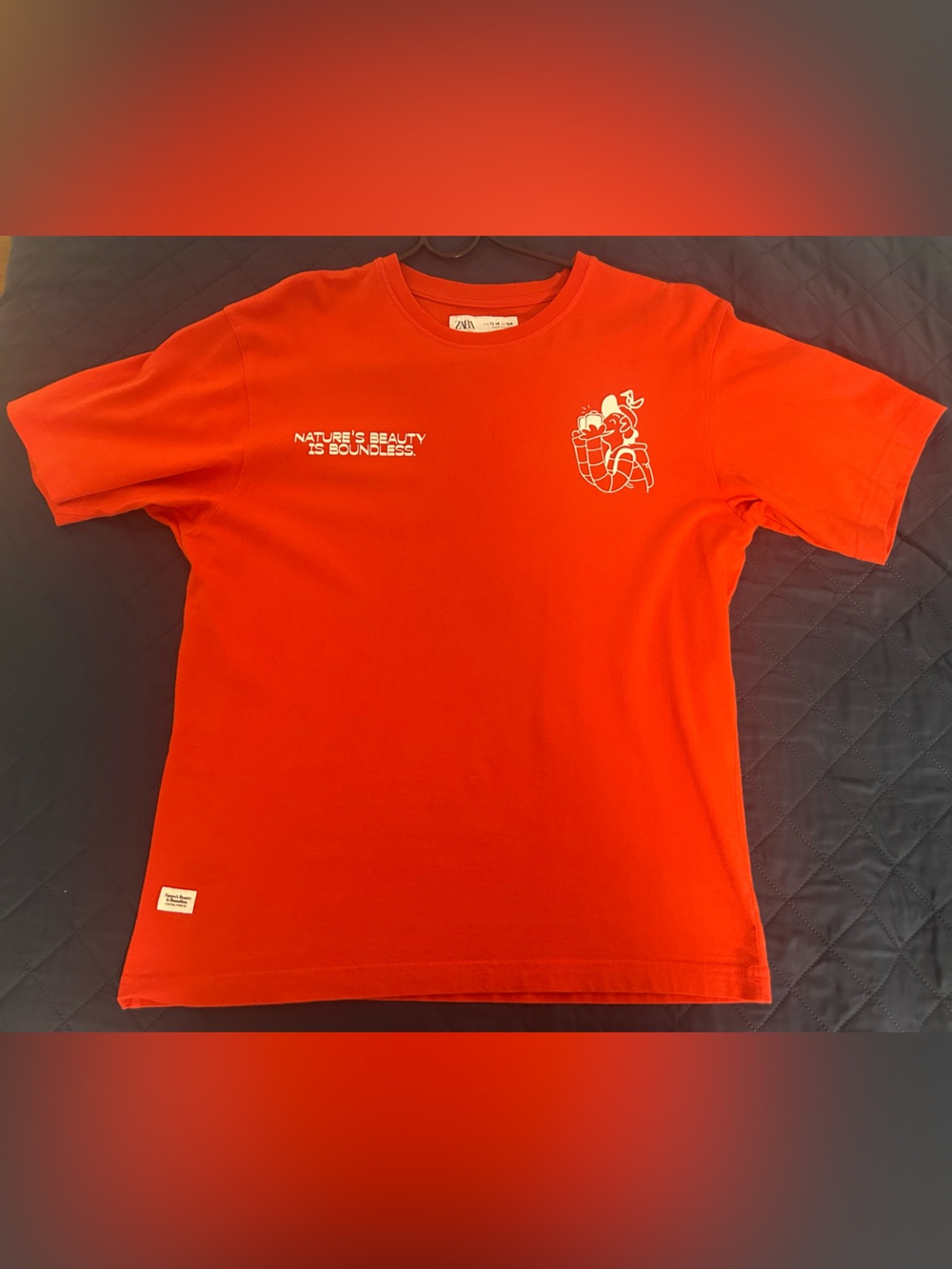 Zara Red Graphic Kids T-Shirt